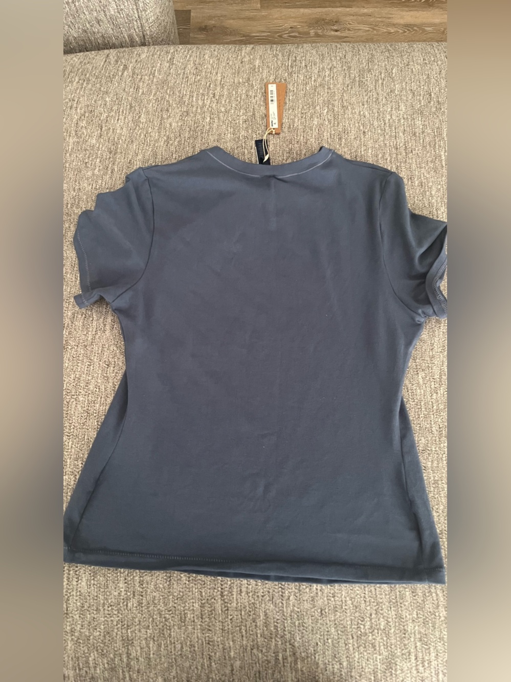 SKIMS Harbor blue Short Sleeve Lounge Top - Picture 5 of 7